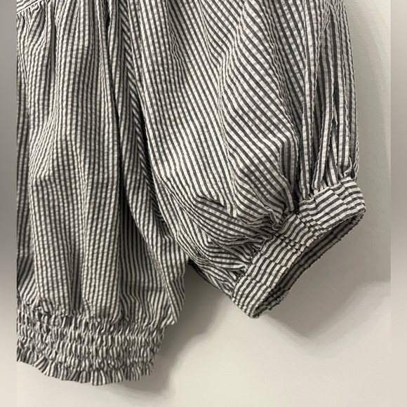 Rachel Comey Delirium top puff-sleeve seersucker// off the shoulder// size M - Picture 3 of 10